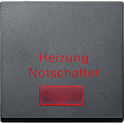 Merten - Abdeckung/Bedienelement für Installationsschalterprogramme Wippe anth MEG3327-0414 Heizungs-Notschalter