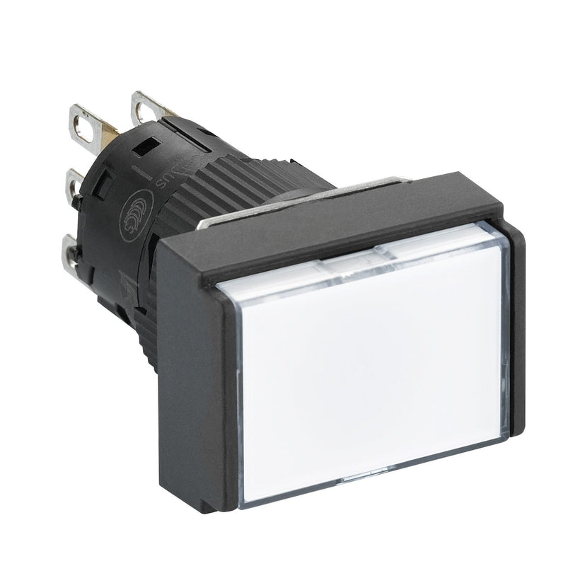 Schneider Electric - Drucktaster, Komplettgerät Leuchtdrucktaster, weiß XB6EDW1B1P o. Rastung, 24V, 1W