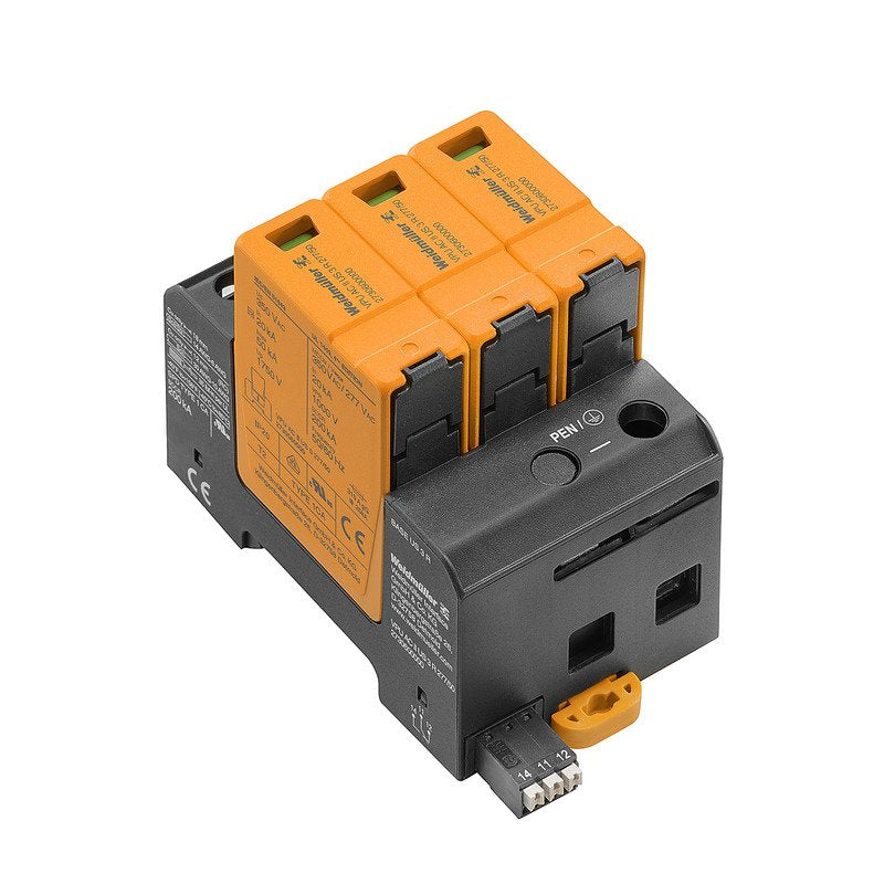 Weidmüller - Überspannungsableiter für Energietechnik/Stromversorgung Überspannungsableiter VPUACIIUS3R277/50 m. Fernmeldekontakt