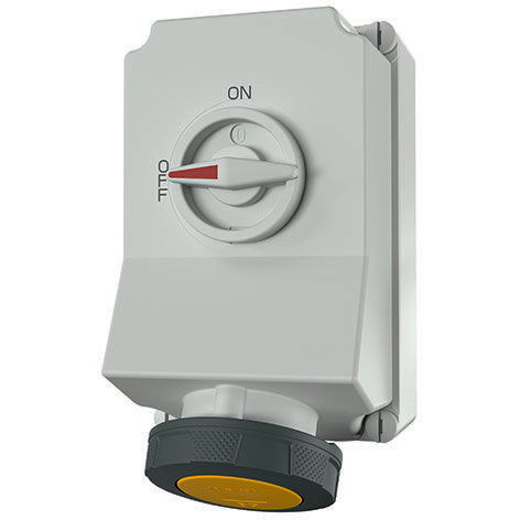Mennekes - CEE-Steckdose abschaltbar, abgesichert (IEC 60309) Wanddose DUO 5925A 63A,3p,4h,110V,IP67 − 3 Stück