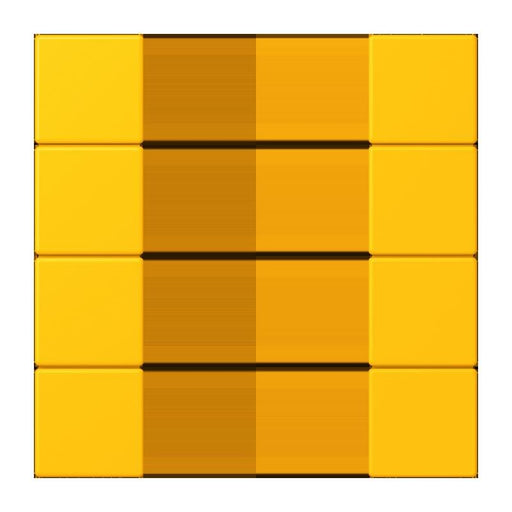 Jung - Abdeckung/Bedienelement für Installationsschalterprogramme Tastensatz 4fach LC 504 TSA 263 le jaune vif