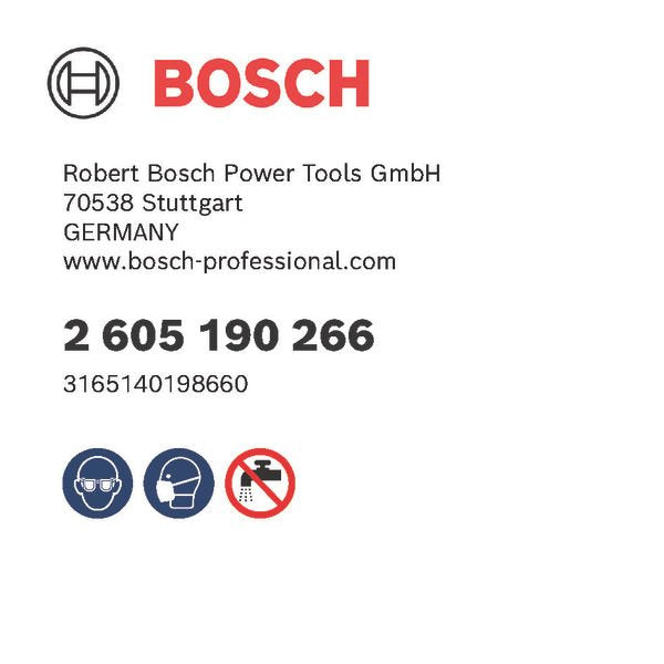 Bosch - Systemzubehör für Schleifen/Polieren (Akku/elektrisch/Druckluft) Filterdeckel 2605190266 zu Staubbox HW3