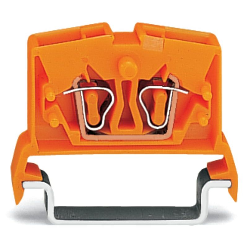 WAGO - Durchgangs-Reihenklemme 2-Leiter Durchgangsklemme 264-716 0,08-2,5mmq orange − 100 Stück