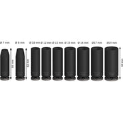 Bosch - Steckschlüsselset PRO Impact 2608003037 Steckschlüsselsatz