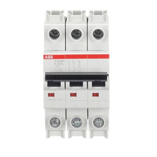 ABB Stotz S&J - Leitungsschutzschalter Sicherungsautomat S203MR-K32 10kA, 32A, 3P, RTT