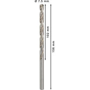 Bosch - Bohrer PRO Metal HSS-G 2608596826 Spiralbohrer 7,5 x