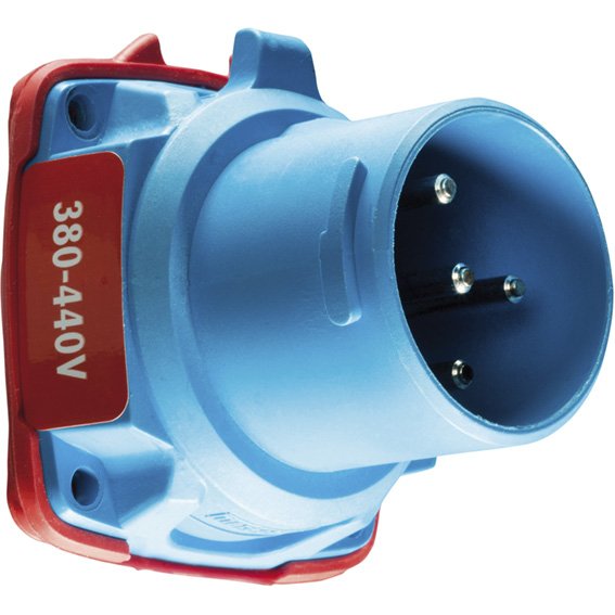 Marechal - Hochstrom-Rundsteckvorrichtung Einbaustecker 6118013 400V,50Hz,20A,3P+PE