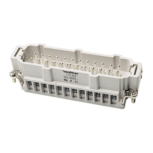 Walther Werke - Kontakteinsatz für Rechtecksteckverbinder Stifteinsatz 710224 B24 0,5-2,5 20-14AWG