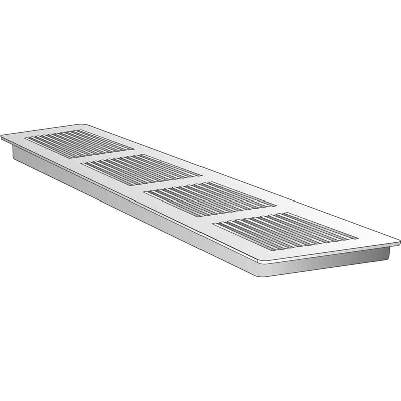 Helios Ventilatoren - Außenluftgitter Lüftungsgitter LG 400/60 400x60 alu − 4 Stück