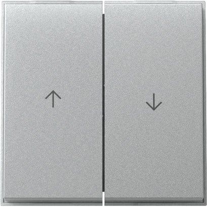 Gira - Abdeckung/Bedienelement für Installationsschalterprogramme Wippe 2f Pfeil 329465 (WG UP) F Alu