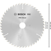 Bosch - Kreissägeblatt PRO Wood Kreissägeblatt, 2608640432 216 x 2 x 30 mm, Z48