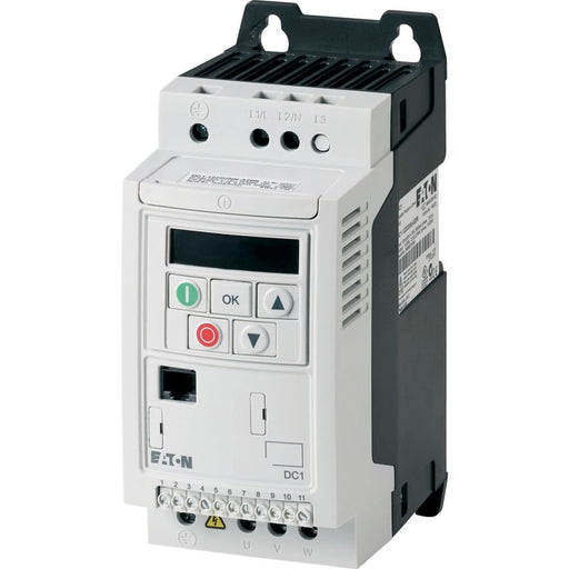 Eaton - Frequenzumrichter =< 1 kV Frequenzumrichter 1phasig DC1-124D3FN-A20CE1 230V 4.3A 0.75kW AC