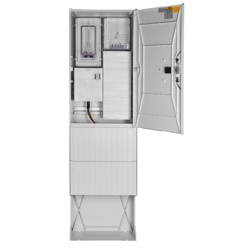 GSAB Elektrotechnik - Zähler-Komplettschrank Zähleranschlußsäule 03.00.1P1V4HSA mit Verteiler 4x13TE