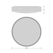 Ledvance - Decken-/Wandleuchte LED-Wand-u.Deckenleuchte BLKHRDDA300P_830WT 830, DALI, ws