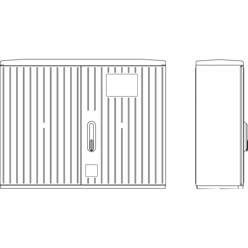 Elsta Mosdorfer - Gehäuse/Schaltschrank (leer) Kabelverteilerschrank A100-2MOIP44.RAL7035 870x1115x322mm