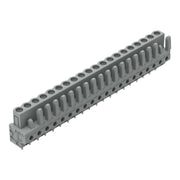WAGO - Leiterplattensteckverbinder THT-Federleiste gerade 232-150 Rastermaß 5mm,grau − 10 Stück