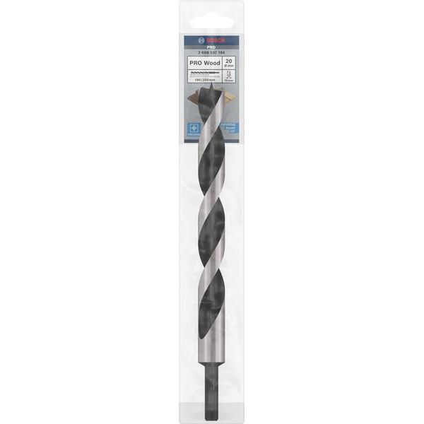 Bosch - Bohrer PRO Wood Holzspiralbohrer, 2608597194 20 x 190 x 250 mm