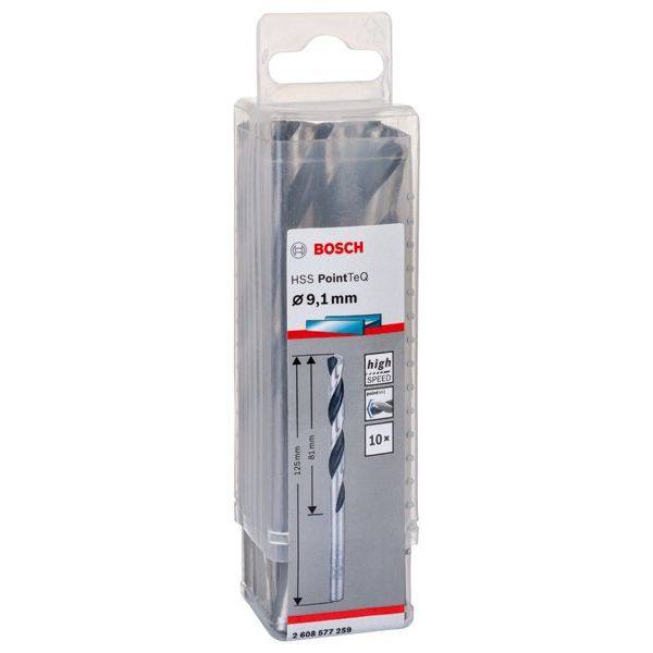 Bosch - Bohrer Metallspiralbohrer HSS 2608577259 PointTeQ DIN 338 9,1