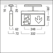 Zumtobel Group - Sicherheitsleuchte Sicherheitszeichenleuchte CROSSIGN #42948310