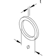 HKL - Dichtring, flach Anschlussgewindedichtring 987/29 Pg29 − 100 Stück