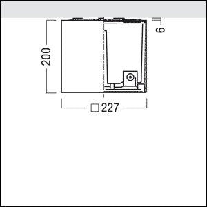 Zumtobel Group - Mechanisches Zubehör/Ersatzteile für Leuchten Anbaugehäuse PANOS INF #60800746