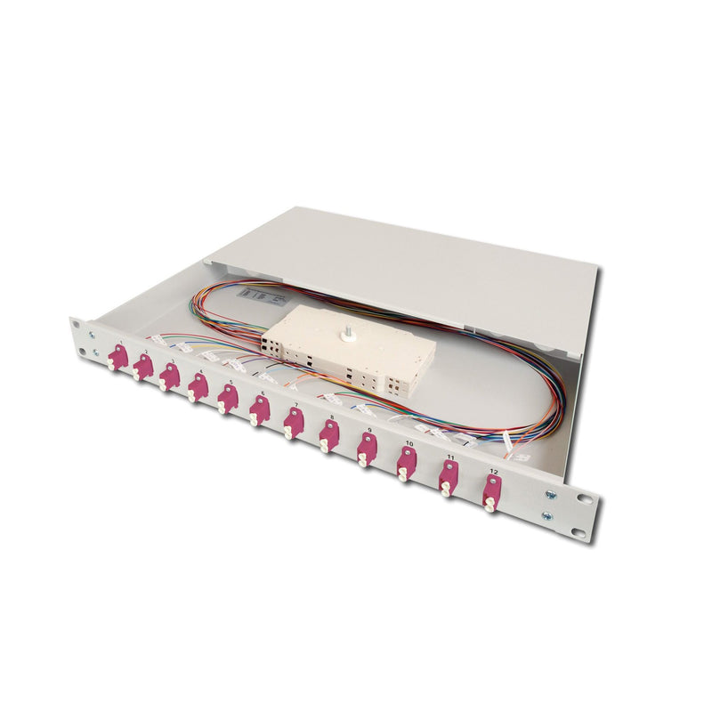 DIGITUS - Patchpanel LWL LWL-Spleißbox DN-96331-4 1HE 12xLC OM4