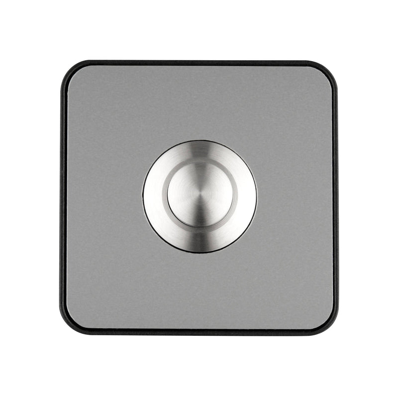 Grothe - Klingeldrücker Etagenplatte Piccolo Piazza sw V2 1 We, sw