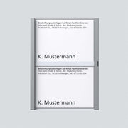 Siedle&Söhne - Zubehör/Ersatzteile für Türkommunikation Namensschild sil-met kpl. 200029788-00 f.TM 612-2 SM