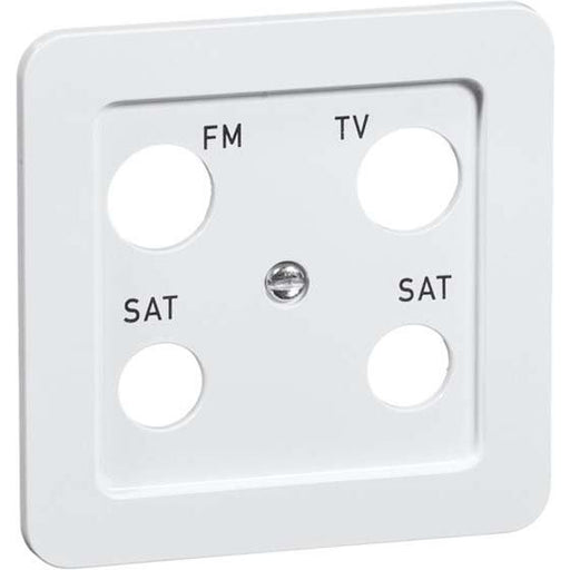 Peha - Einsatz/Abdeckung für Kommunikationstechnik Abdeckung 4-fach rws D 80.610.02 TV/4B für Antennendose