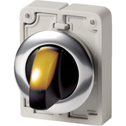 Eaton - Frontelement für Wahlschalter Leuchtwahltaste RMQ-Titan M30C-FWRLK-Y rastend Knebelgriff