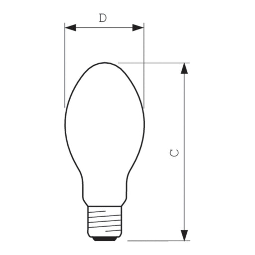 Philips Lighting - Halogen-Metalldampflampe ohne Reflektor Entladungslampe CDO-ET PLUS 50W/828 50W E27