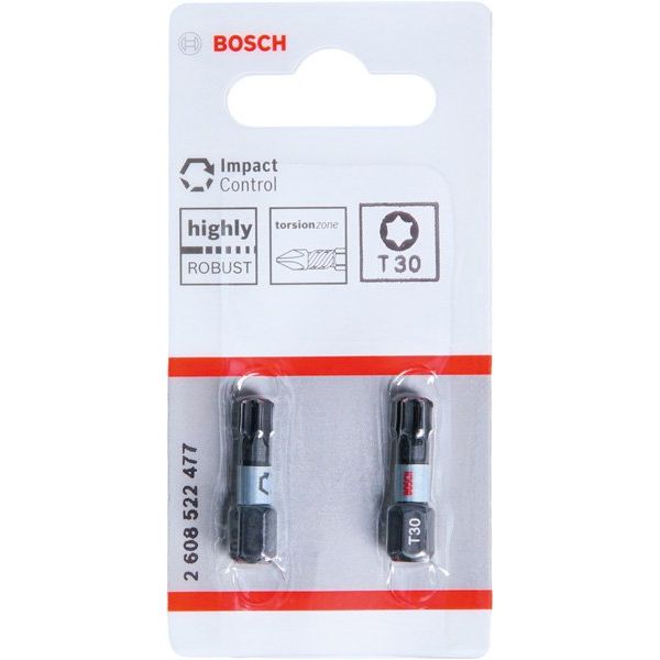 Bosch - Bit PRO Impact Bit, T30 2608522477 25 mm, 2-tlg