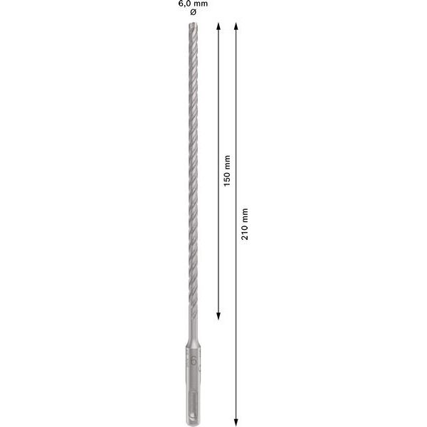Bosch - Bohrer PRO SDS plus-5X 2608833780 Hammerbohrer 6 x 200