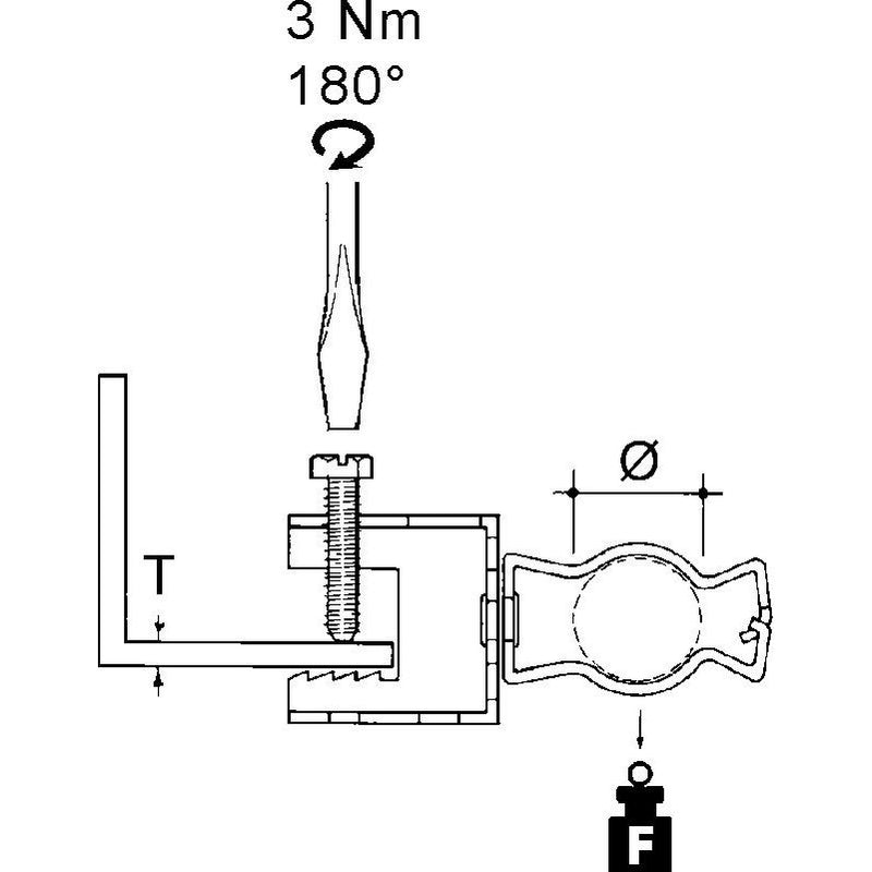Niedax - Schraubklemme Rohrbefestigung FH107-GM4757 − 25 Stück