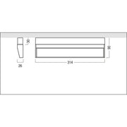 Zumtobel Group - Downlight/Strahler/Flutlicht LED - Wandfluter SUP2 M WW  #42927735 4000K DALI weiß