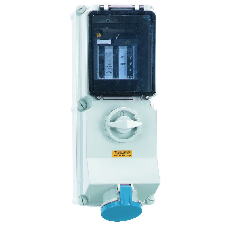 Bals Elektrotech - CEE-Steckdose abschaltbar, abgesichert (IEC 60309) CEE-Steckdose 17555 63A,4p,230V,9H,IP44