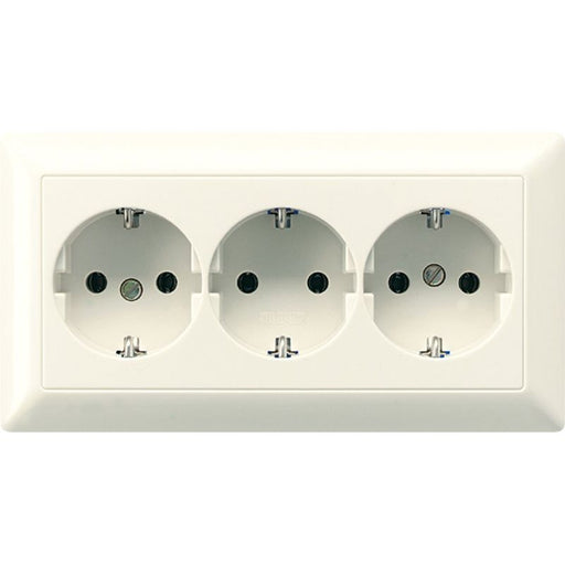 Jung - Steckdose Kanal-SCHUKO-Steckdose AS 523 BF 3-fach 16A 250V