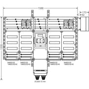 Hensel - Installationskleinverteiler PV-Wechselrichter-Sammler Mi PV 6544 220kVA