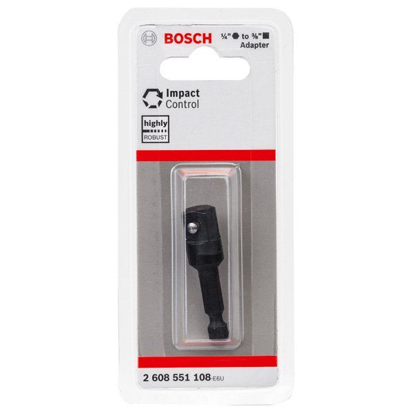 Bosch - Verlängerung für Steckschlüssel-Einsätze, Steckschlüssel, Knarren PRO Socket Adapter mit 2608551108 Stiftverbindung 3/8