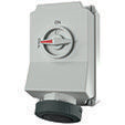 Mennekes - CEE-Steckdose abschaltbar, abgesichert (IEC 60309) Wanddose abschaltbar 50123 63A4p7h500V HW/VN − 1 Stück