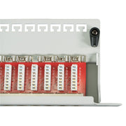 EFB-Elektronik - Patchpanel Kupfer Patchpanel 24xRJ45 1HE 37666.1M Cat.6A,RAL7035 grau