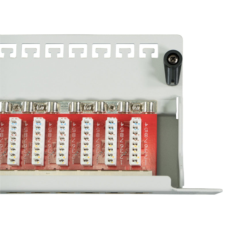 EFB-Elektronik - Patchpanel Kupfer Patchpanel 24xRJ45 1HE 37666.1M Cat.6A,RAL7035 grau