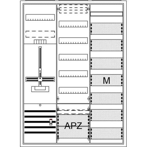 Striebel&John - Zähler-Komplettschrank Komplettschrank DA37GD AP3Pkt.A371Z1V7M1A2