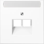Jung - Einsatz/Abdeckung für Kommunikationstechnik Abdeckung Schriftfeld aws LS 969-2 NAUA WW für IAE/UAE-Dose