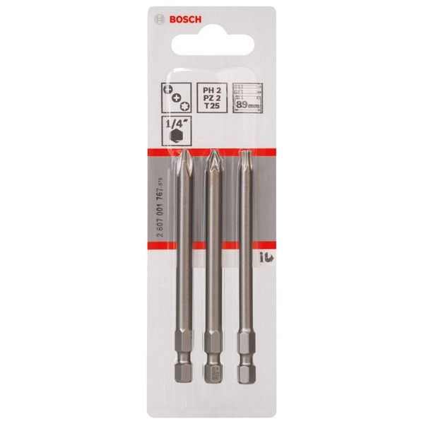 Bosch - Bit-Set Schrauberbit-Set 2607001767 Extra-Hart 3-teilig