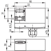 Schmersal - Positionsschalter mit Zuhaltung Sicherheitszuhaltung AZM170-11ZK 24V − 1 Stück