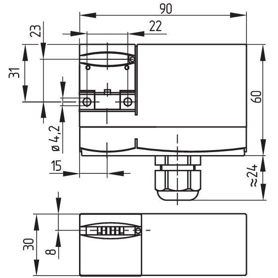 Schmersal - Positionsschalter mit Zuhaltung Sicherheitszuhaltung AZM170-11ZK 24V − 1 Stück