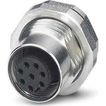 Phoenix Contact - Rundsteckverbinder, feldkonfektionierbar (Industriesteckverbinder) Einbausteckverbinder SACC-DSI-M1 #1529797 Sensor-/Aktor-Wandd. − 20 Stück
