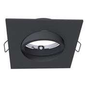 EVN Lichttechnik - Downlight/Strahler/Flutlicht Einbauring quad. o.Fassung 834009 schwenkbar, schwarz