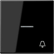 Jung - Abdeckung/Bedienelement für Installationsschalterprogramme Wippe Symbol KLINGEL sw LS 990 KO5 K SW für beleuchtb.Taster